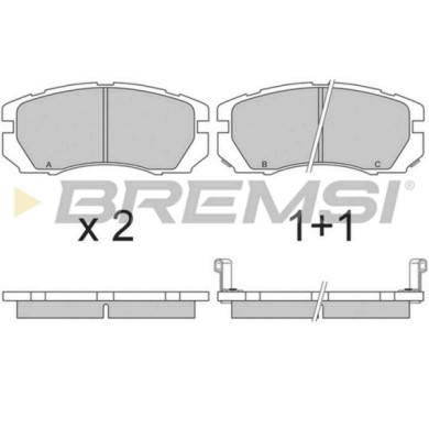 BP2663.JPG Kit Pastiglie Freno Anteriore Subaru Impreza Coupú (gfc) Bp2663 26296-aa040 S.f. Akebono Bremsi