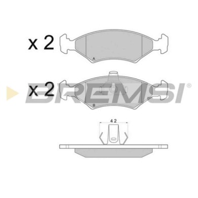 BP2675.JPG Kit Pastiglie Freno Anteriore Ford Escort Iii Express (ava) Bp2675 1 030 602 S.f. Ate Bremsi