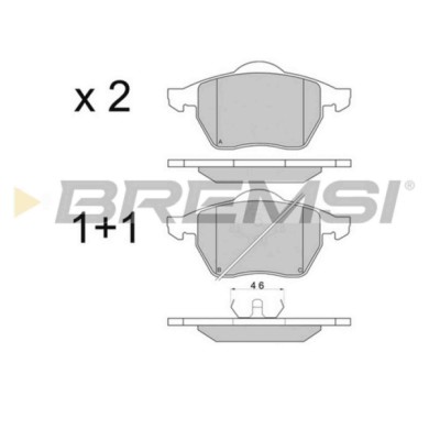 BP2679.JPG Kit Pastiglie Freno Anteriore Audi A3 (8l1) Bp2679 1j0 698 151 L S.f. Ate Bremsi