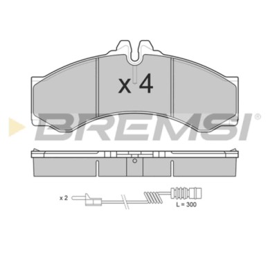BP2681.JPG Kit Pastiglie Freno Anteriore Mercedes-benz Sprinter 3-t Autobus (b903) Bp2681 002 420 41 20 S.f. Perrot Bremsi