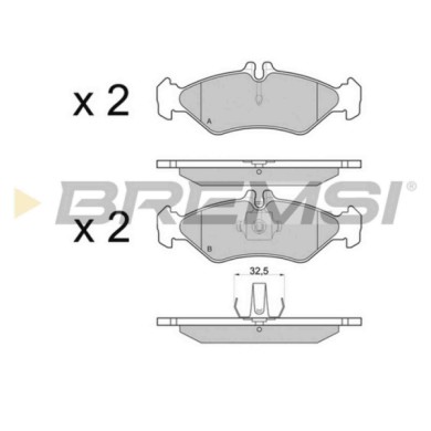 BP2688.JPG Kit Pastiglie Freno Posteriore Bmw 6 Cabriolet (e64) Bp2688 S.f. Ate Bremsi