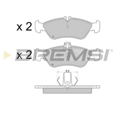 BP2689.JPG Kit Pastiglie Freno Posteriore Mercedes-benz Classe G (w460) Bp2689 24204020 S.f. Ate Bremsi