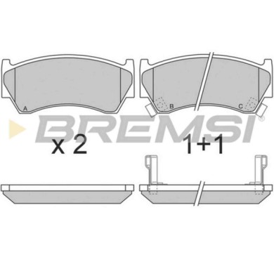 BP2691.JPG Kit Pastiglie Freno Anteriore Nissan Almera I (n15) Bp2691 41060-0m893 S.f. Sumitomo Bremsi