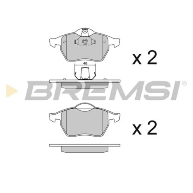 BP2692.JPG Kit Pastiglie Freno Anteriore Opel Astra G 2 Volumi /coda Spiovente (t98) Bp2692 16 05 036 S.f. Ate Bremsi
