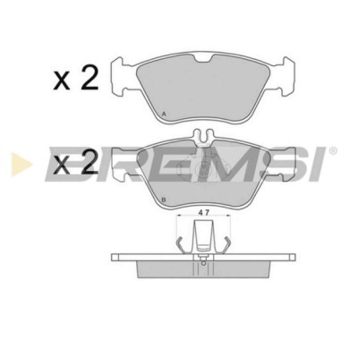 BP2694.JPG Kit Pastiglie Freno Anteriore Mercedes-benz Classe C (w202) Bp2694 24204420 S.f. Ate Bremsi