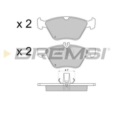 BP2695.JPG Kit Pastiglie Freno Anteriore Chrysler Crossfire Roadster Bp2695 05114555aa S.f. Ate Bremsi