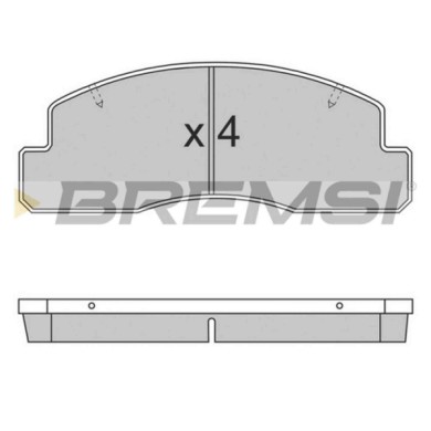 BP2696.JPG Kit Pastiglie Freno Anteriore Toyota Dyna 200 Pianale Piatto/telaio Bp2696 04465-36020 S.f. Sumitomo Bremsi