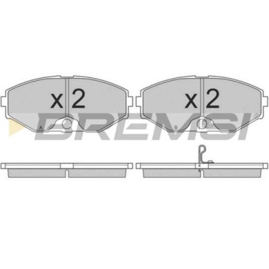 BP2698.JPG Kit Pastiglie Freno Anteriore Infiniti J30 Q45 I Nissan Maxima/maxima Qx V Bp2698 41060-0p691 S.f. Akebono Bremsi