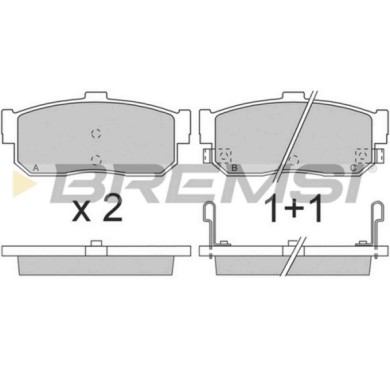 BP2699.JPG Kit Pastiglie Freno Posteriore Infiniti G20 Bp2699 44060-61j92 S.f. Sumitomo Bremsi
