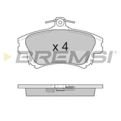 BP2703.JPG Kit Pastiglie Freno Anteriore Mitsubishi Carisma (da) Bp2703 4605a658 S.f. Lucas Girling Bremsi