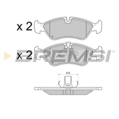 BP2704.JPG Kit Pastiglie Freno Anteriore Opel Astra F (t92) Bp2704 16 05 089 S.f. Ate Bremsi
