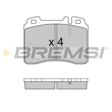 BP2709.JPG Kit Pastiglie Freno Anteriore Mercedes-benz 190 (w201) Bp2709 14209820 S.f. Ate Bremsi