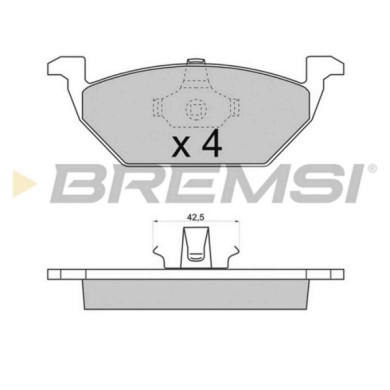 BP2712.JPG Kit Pastiglie Freno Anteriore Audi A3 (8l1) Bp2712 S.f. Ate Bremsi
