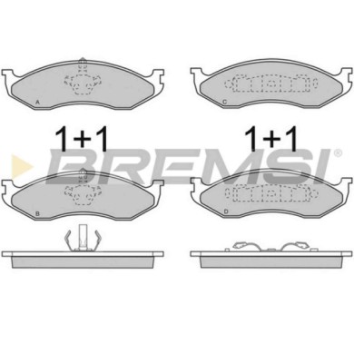 BP2715.JPG Kit Pastiglie Freno Anteriore Jeep Cherokee Grand Cherokee I Wrangler I Wrangler Ii Kia Carnival I Bp2715 4778058 Bre