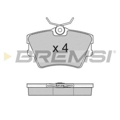 BP2724.JPG Kit Pastiglie Freno Posteriore Volkswagen Transporter T4 Autobus (70b 70c 7db 7dk 70j 70k 7dc 7 Bp2724 323 250 92 Bre