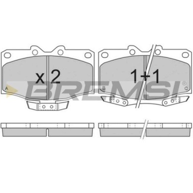 BP2725.JPG Kit Pastiglie Freno Anteriore Toyota Land Cruiser Land Cruiser 90 Land Cruiser Hardtop Bp2725 04465-60050 S.f. Sumito