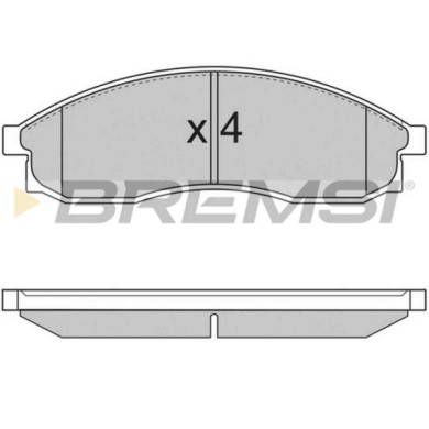 BP2726.JPG Kit Pastiglie Freno Anteriore Nissan Maxima Iii Bp2726 41060-89e92 S.f. Sumitomo Bremsi