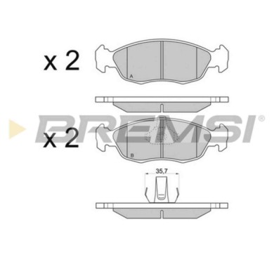 BP2729.JPG Kit Pastiglie Freno Anteriore Citroen Saxo (s0 S1) Bp2729 16 172 523 80 S.f. Ate Bremsi