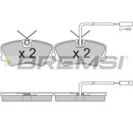 BP2731.JPG Kit Pastiglie Freno Anteriore Alfa Romeo 33 33 Sportwagon Bp2731 000 5 893 947 Con Contatto Segnalazione Usura S.f. A