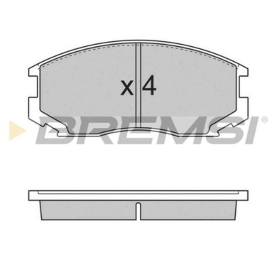BP2732.JPG Kit Pastiglie Freno Anteriore Daihatsu Extol Autobus (s22 S23) Bp2732 04465-b4010 S.f. Sumitomo Bremsi