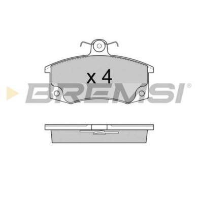 BP2735.JPG Kit Pastiglie Freno Anteriore Lada 110 (2110) Bp2735 11180350108000 S.f. Lucas Girling Bremsi