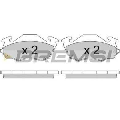BP2738.JPG Kit Pastiglie Freno Anteriore Subaru Libero Autobus Bp2738 26290-ta070 S.f. Bendix Bremsi