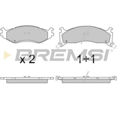 BP2739.JPG Kit Pastiglie Freno Anteriore Chrysler Daytona Coupú Bp2739 4423575 S.f. Kelsey-hayes Bremsi
