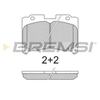 BP2740.JPG Kit Pastiglie Freno Anteriore Toyota Celica Coupú Celica Supra Lexus Gs Is I Is Sportcross Sc Cabriolet Bp2740 04465-