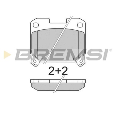 BP2741.JPG Kit Pastiglie Freno Posteriore Toyota Celica Coupú Supra Bp2741 04466-14040 S.f. Sumitomo Bremsi
