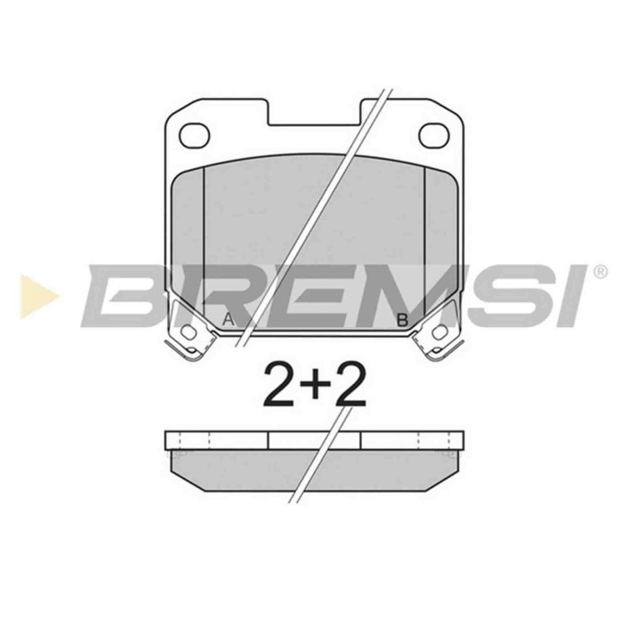 BP2741.JPG Kit Pastiglie Freno Posteriore Toyota Celica Coupú Supra Bp2741 04466-14040 S.f. Sumitomo Bremsi