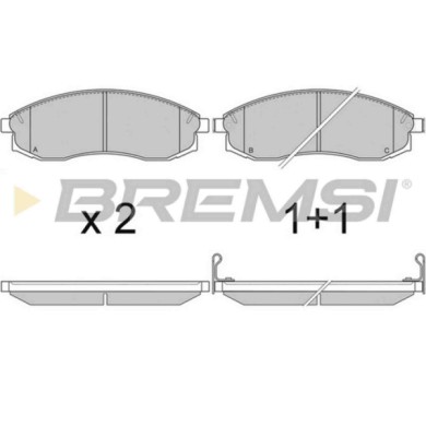 BP2743.JPG Kit Pastiglie Freno Anteriore Mitsubishi L200 Nissan Maxima/maxima Qx Iv Maxima/maxima Qx Iv Station Wagon Bp2743 Mn 