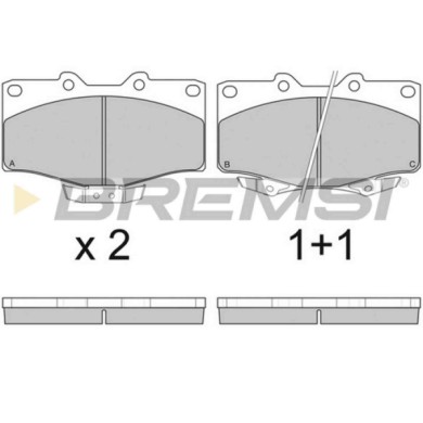 BP2748.JPG Kit Pastiglie Freno Anteriore Toyota 4 Runner Bp2748 04465-35140 S.f. Sumitomo Bremsi