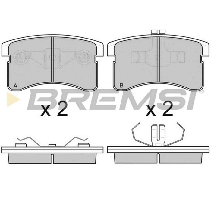 BP2751.JPG Kit Pastiglie Freno Anteriore Daihatsu Copen Cuore Iii Cuore Iv Bp2751 04491-87206 S.f. Sumitomo Bremsi