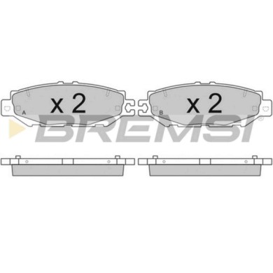 BP2753.JPG Kit Pastiglie Freno Posteriore Lexus Ls Bp2753 04466-50030 S.f. Sumitomo Bremsi