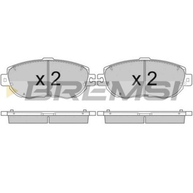 BP2754.JPG Kit Pastiglie Freno Anteriore Lexus Ls Bp2754 04465-50110 S.f. Sumitomo Bremsi