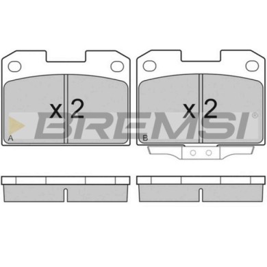 BP2755.JPG Kit Pastiglie Freno Posteriore Mitsubishi 3000 Gt Coupú Bp2755 Mb895303 S.f. Sumitomo Bremsi