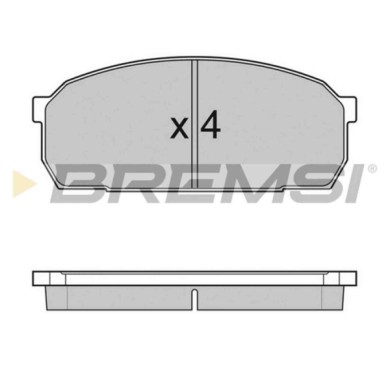 BP2756.JPG Kit Pastiglie Freno Anteriore Mazda 323 F V 323 C Iv 323 S Iv Bp2756 B0y1-33-23z S.f. Sumitomo Bremsi