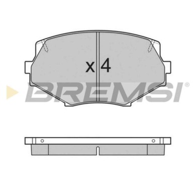 BP2760.JPG Kit Pastiglie Freno Anteriore Mazda Mx-5 I Mx-5 Ii Bp2760 N0y3-33-23z S.f. Sumitomo Bremsi