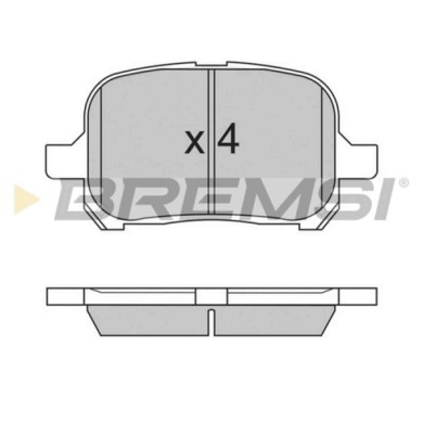 BP2761.JPG Kit Pastiglie Freno Anteriore Lexus Es Toyota Camry Bp2761 04465-20550 S.f. Akebono Bremsi