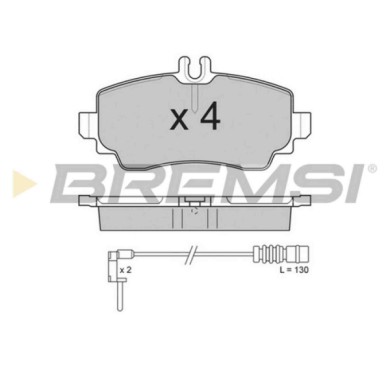BP2763.JPG Kit Pastiglie Freno Anteriore Mercedes-benz Classe A Bp2763 168 420 08 20 S.f. Lucas Girling Bremsi