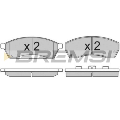 BP2764.JPG Kit Pastiglie Freno Anteriore Subaru Vivio Bp2764 26290-kc000 S.f. Sumitomo Bremsi