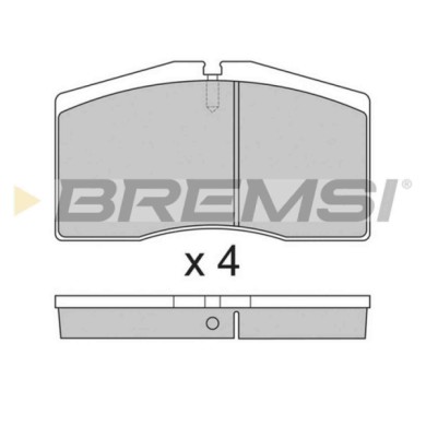 BP2766.JPG Kit Pastiglie Freno Anteriore Audi 80 Avant Porsche 911 928 Bp2766 8a0698151g S.f. Ate Bremsi
