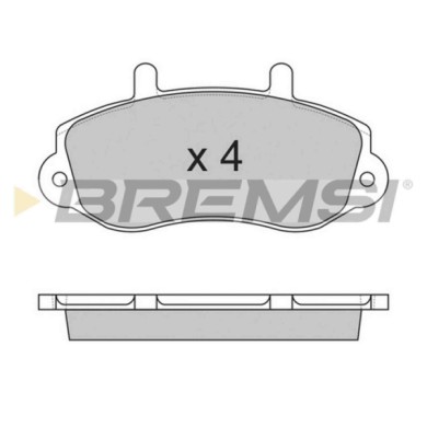 BP2767.JPG Kit Pastiglie Freno Anteriore Opel Movano A Autobus (x70) Bp2767 16 05 979 S.f. Bendix Bremsi