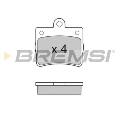 BP2771.JPG Kit Pastiglie Freno Posteriore Mercedes-benz Classe C Bp2771 002 420 51 20 S.f. Ate Bremsi