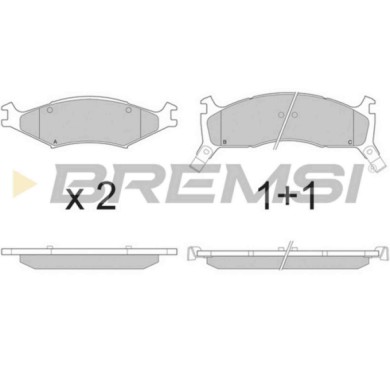BP2772.JPG Kit Pastiglie Freno Anteriore Kia Retona Fuoristrada Chiuso Sportage Suv Bp2772 0k011-33-23z S.f. Kelsey-hayes Bremsi