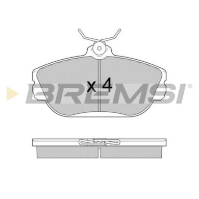 BP2783.JPG Kit Pastiglie Freno Anteriore Ford Usa Taurus Taurus Wagon Windstar Bp2783 3 018 001 S.f. Lucas Girling Bremsi