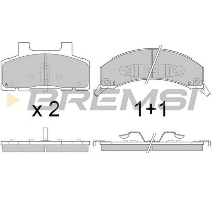 BP2785.JPG Kit Pastiglie Freno Anteriore Buick Century Coupú (4a) Bp2785 1232 1422 S.f. Bendix Bremsi