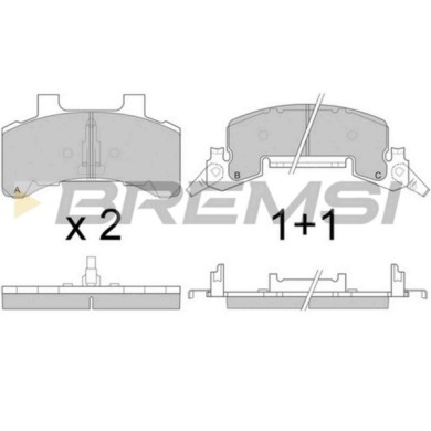 BP2786.JPG Kit Pastiglie Freno Anteriore Buick Century Coupú (4a) Bp2786 12300251 S.f. Bendix Bremsi