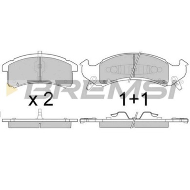 BP2789.JPG Kit Pastiglie Freno Anteriore Buick Lesabre Bp2789 12510001 S.f. Kelsey-hayes Bremsi