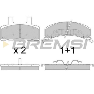 BP2790.JPG Kit Pastiglie Freno Anteriore Cadillac Escalade Bp2790 1803 8503 S.f. Bendix Bremsi